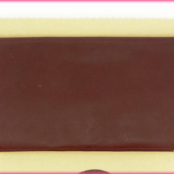 Cartier Wallet Purse Long Wallet Mastline Red Woman Authentic Used - Picture 3 of 4